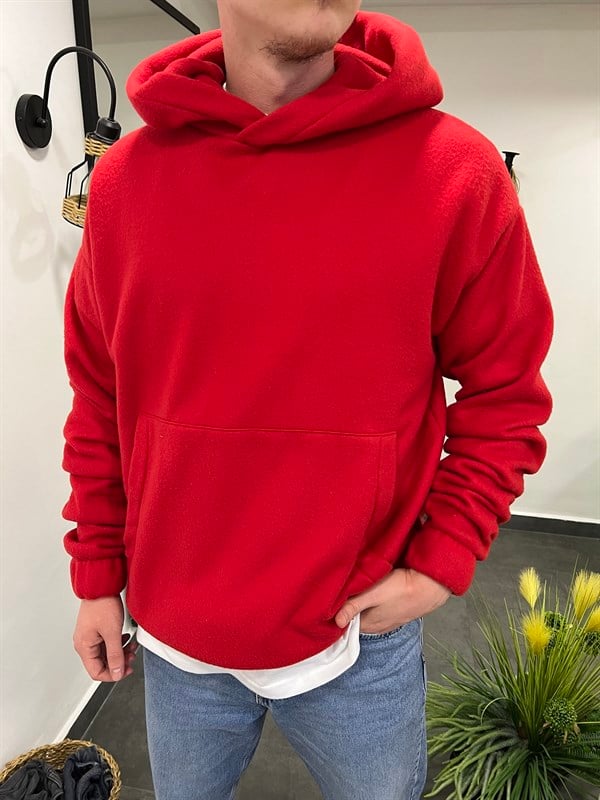 Nomarc 331 Miami Kırmızı Peluş Sweatshirt