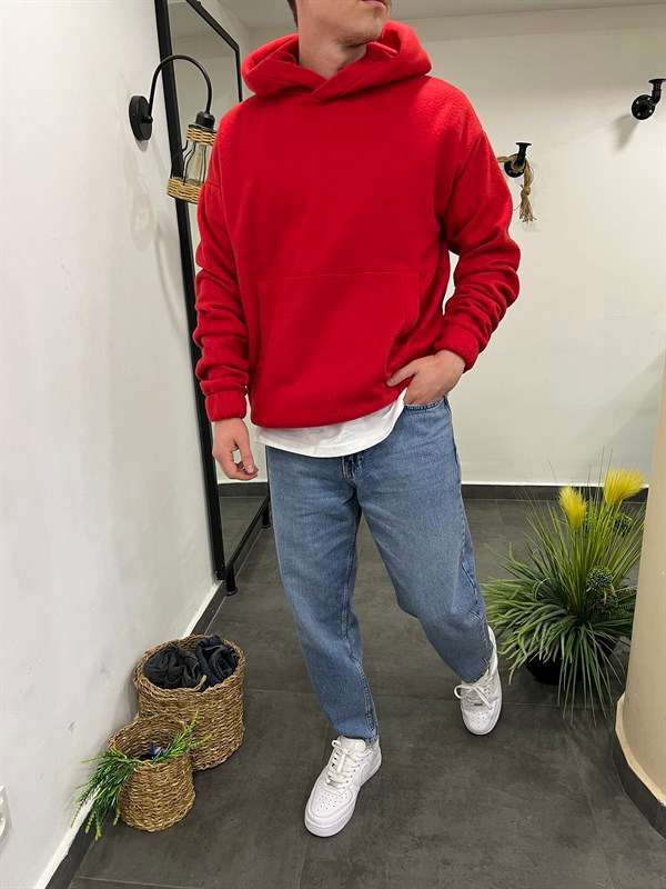 Nomarc 331 Miami Kırmızı Peluş Sweatshirt