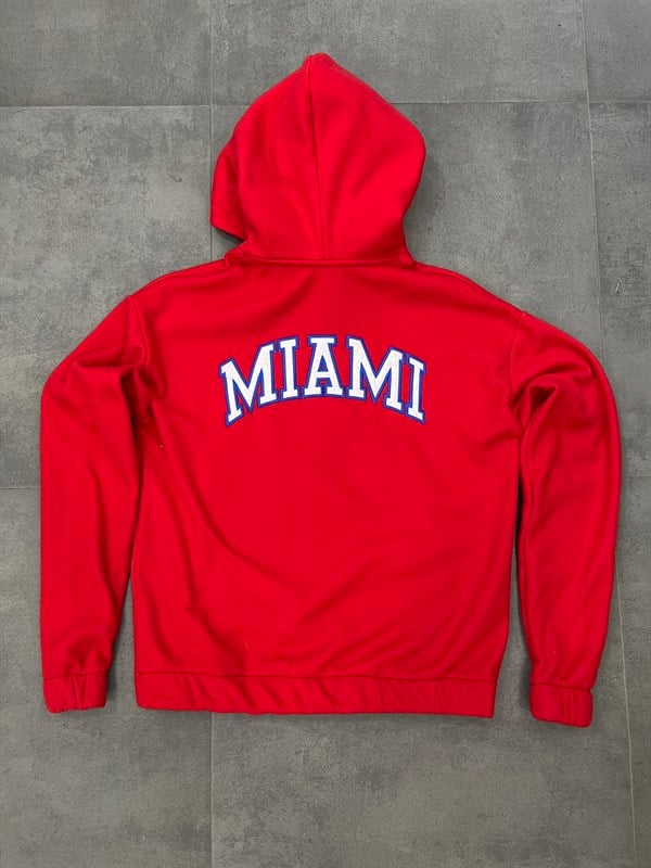 Nomarc 331 Miami Kırmızı Peluş Sweatshirt