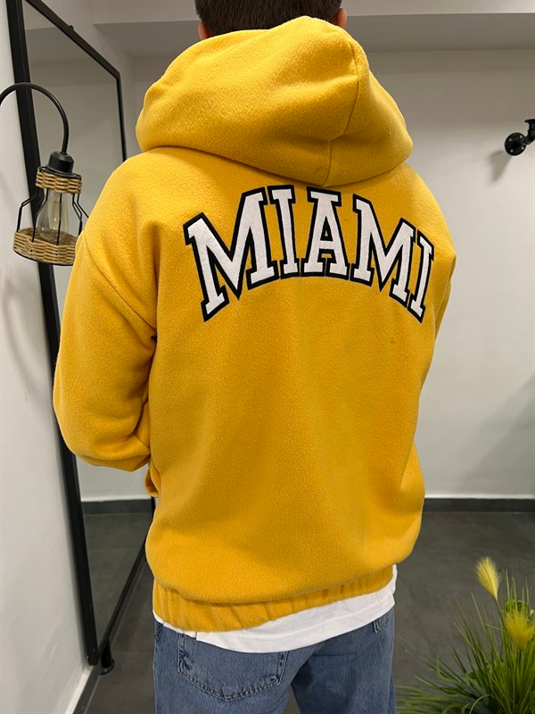 Nomarc 331 Miami Sarı Peluş Sweatshirt