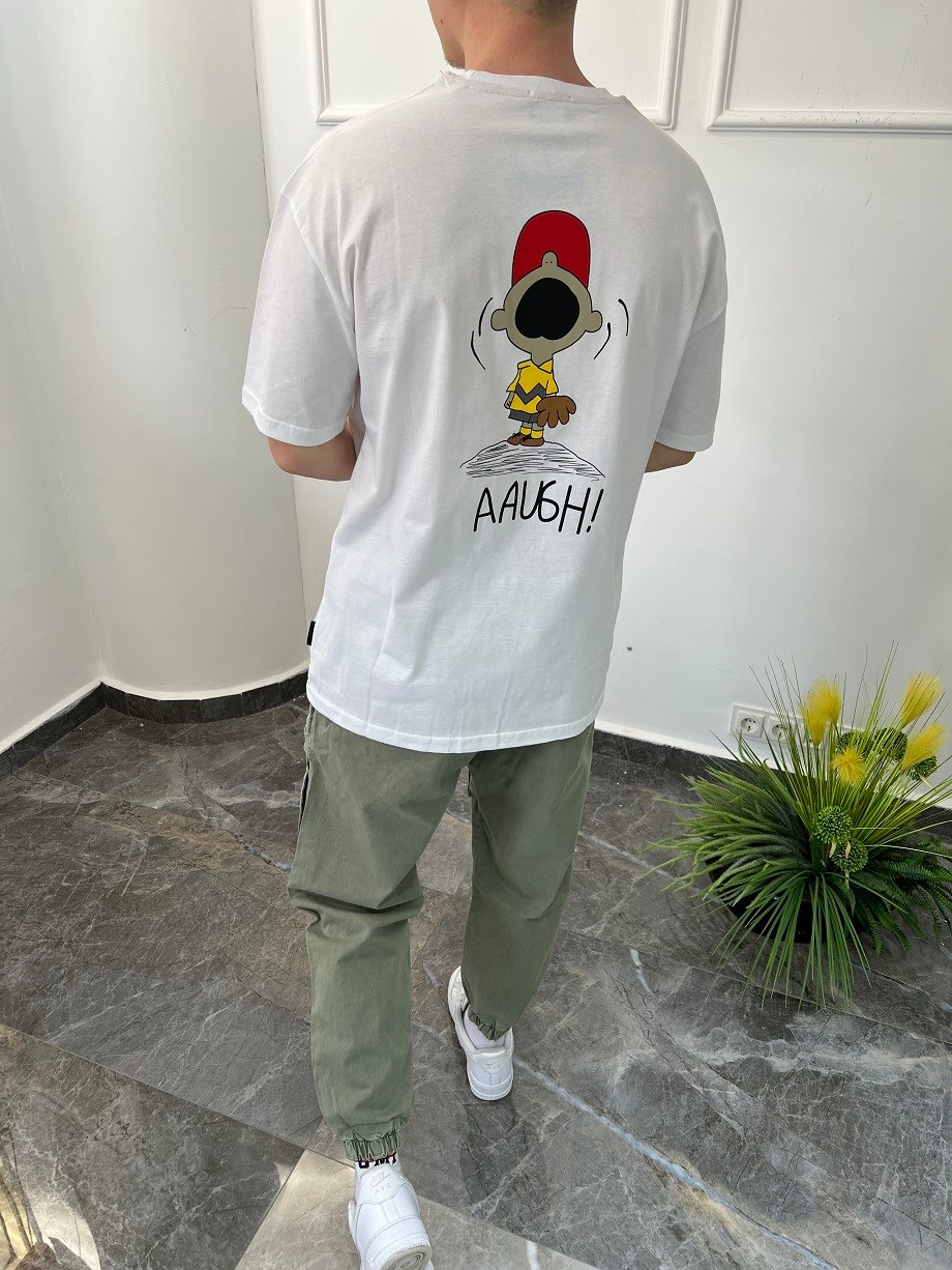 Nomarc Aaugh Beyaz Tshirt