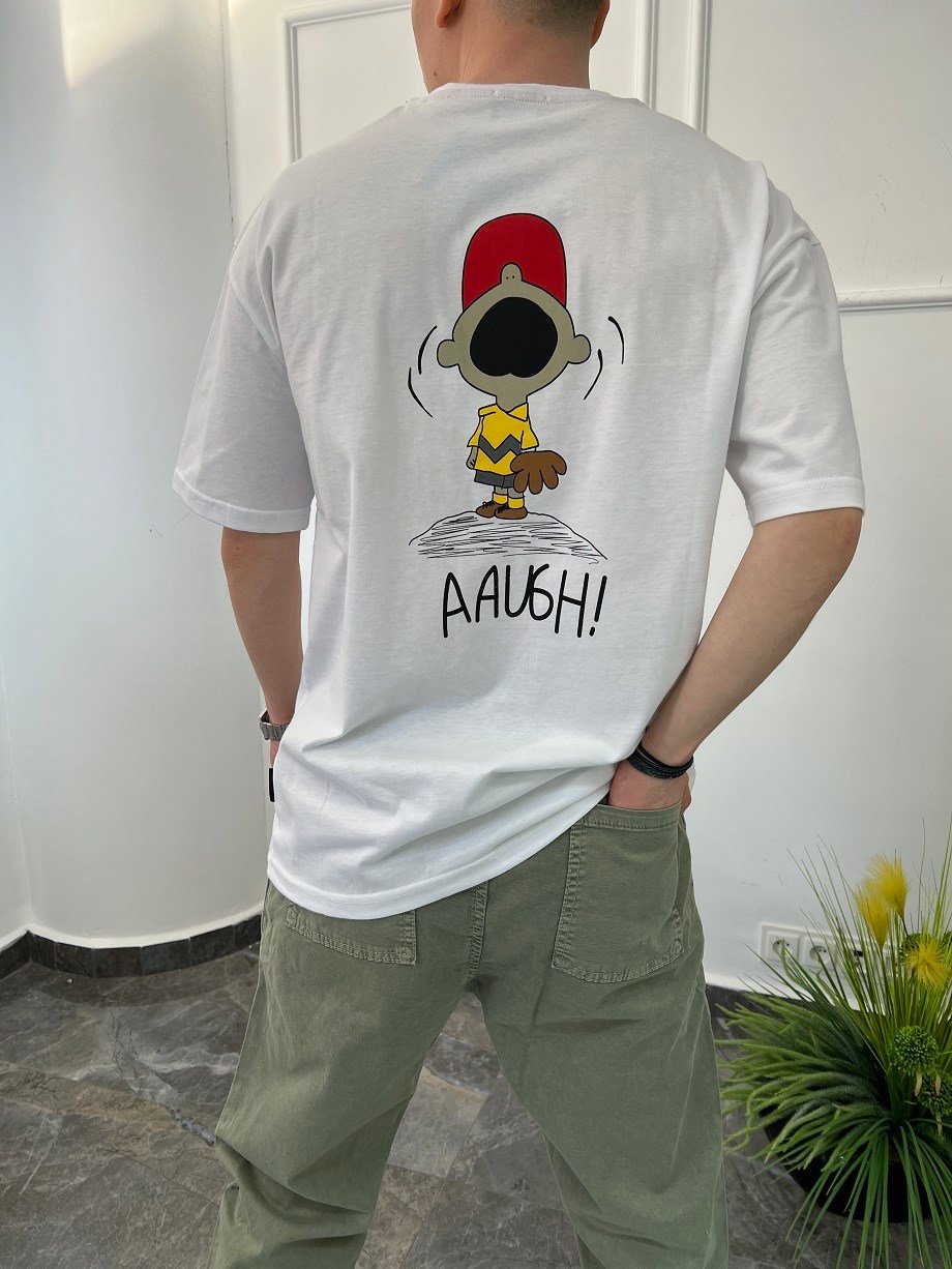 Nomarc Aaugh Beyaz Tshirt