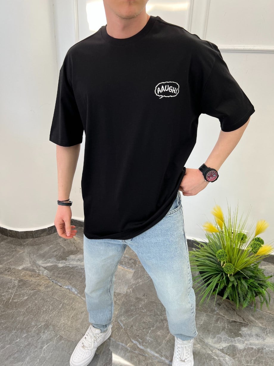 Nomarc Aaugh Siyah Tshirt