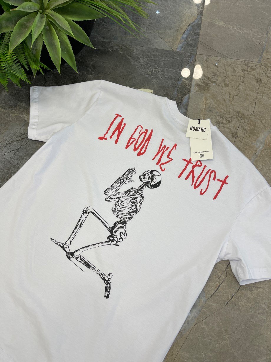 Nomarc Arka İskelet Beyaz Tshirt