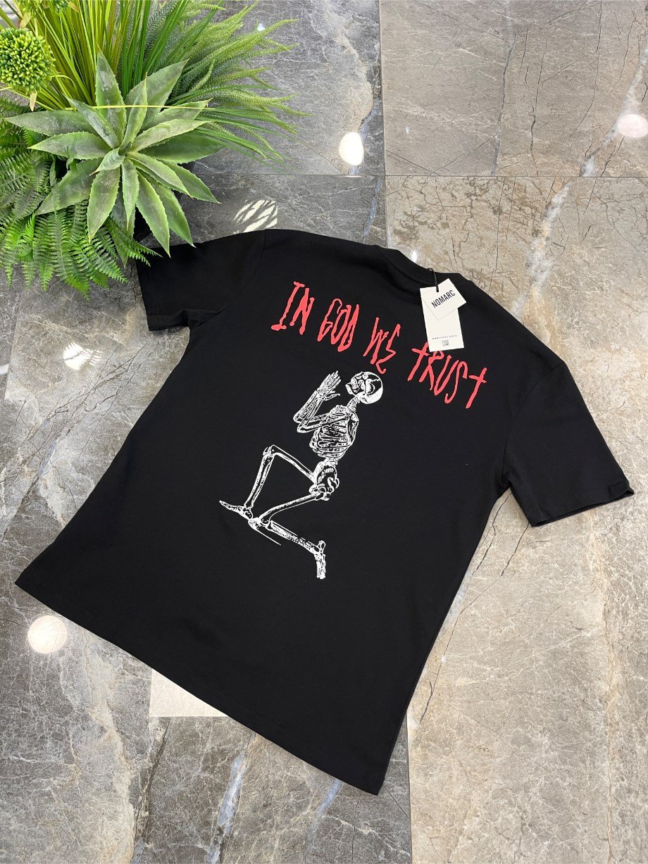 Nomarc Arka İskelet Siyah Tshirt