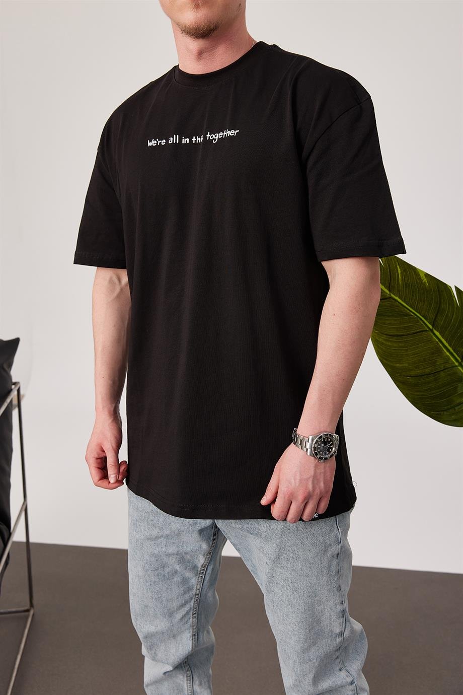 Nomarc Arka İskelet Siyah Tshirt