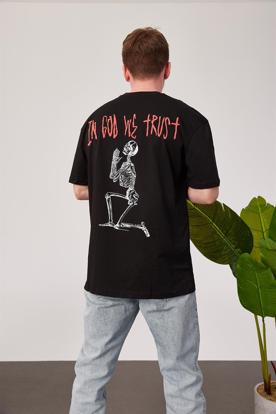 Nomarc Arka İskelet Siyah Tshirt