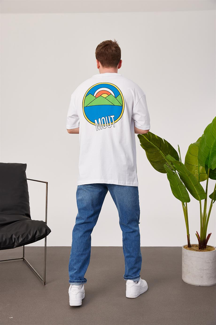 Nomarc Arka Mout Beyaz Tshirt