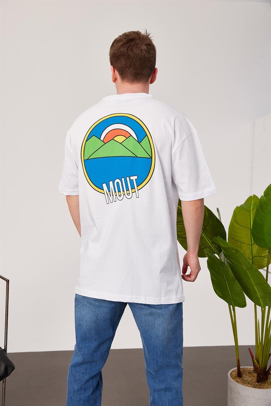 Nomarc Arka Mout Beyaz Tshirt