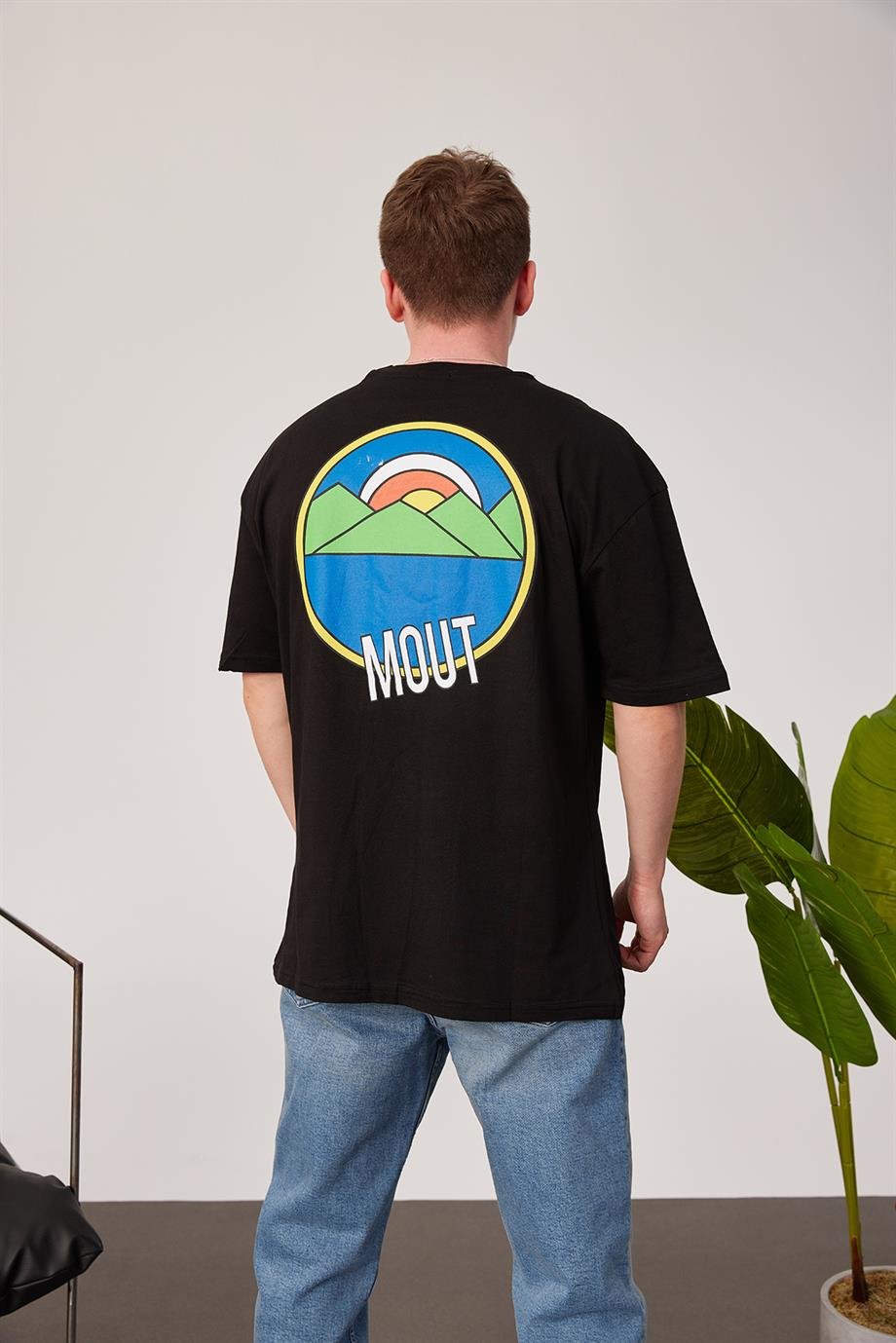 Nomarc Arka Mout Siyah Tshirt