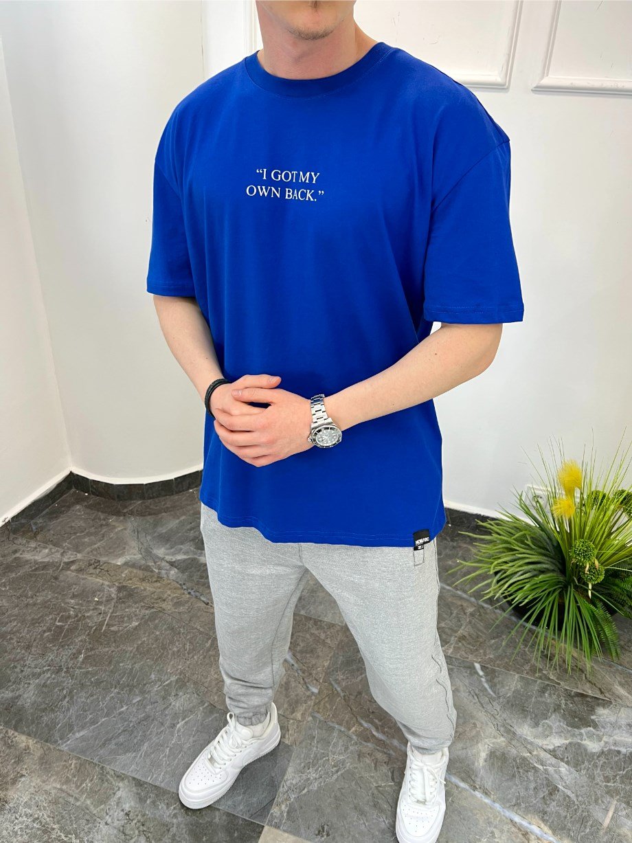 Nomarc Arka Papağan Detaylı Mavi Tshirt