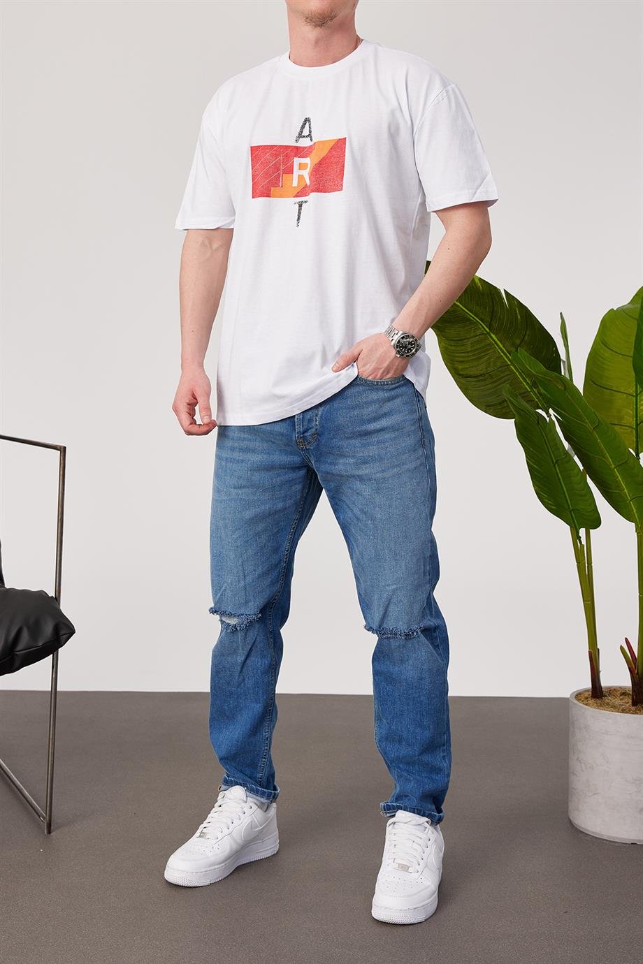 Nomarc Art Beyaz Tshirt