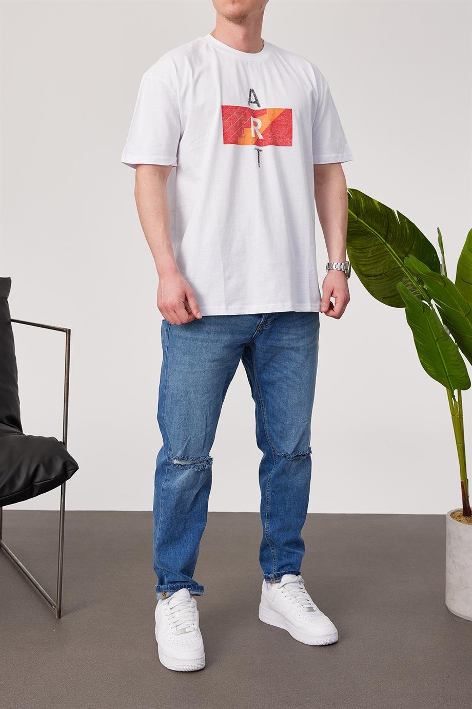 Nomarc Art Beyaz Tshirt