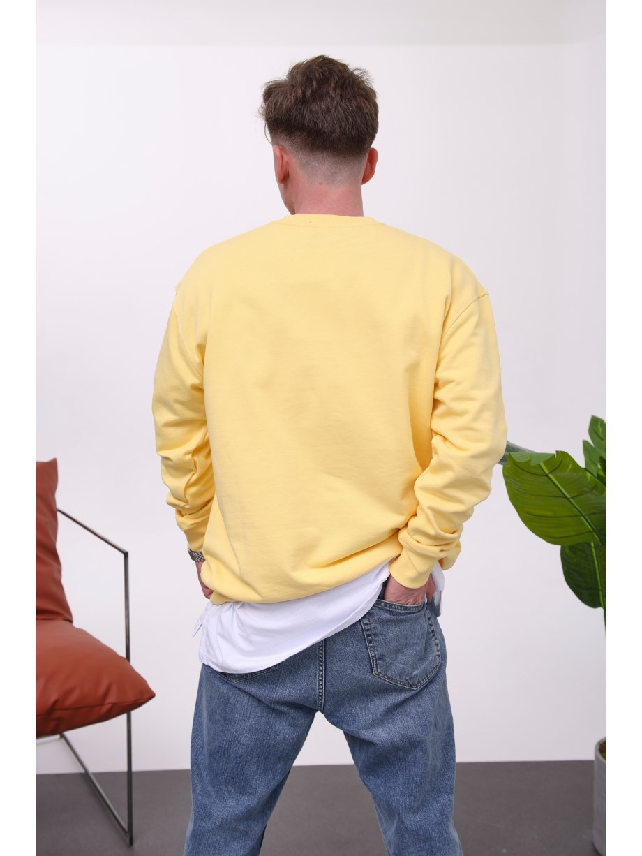 Nomarc Basic Pamuk Sarı Sweatshirt