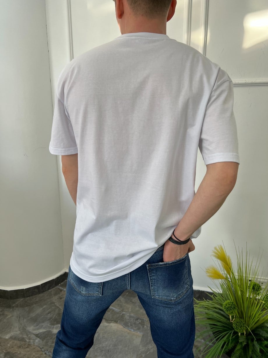 Nomarc Basic Pamuklu Beyaz Tshirt