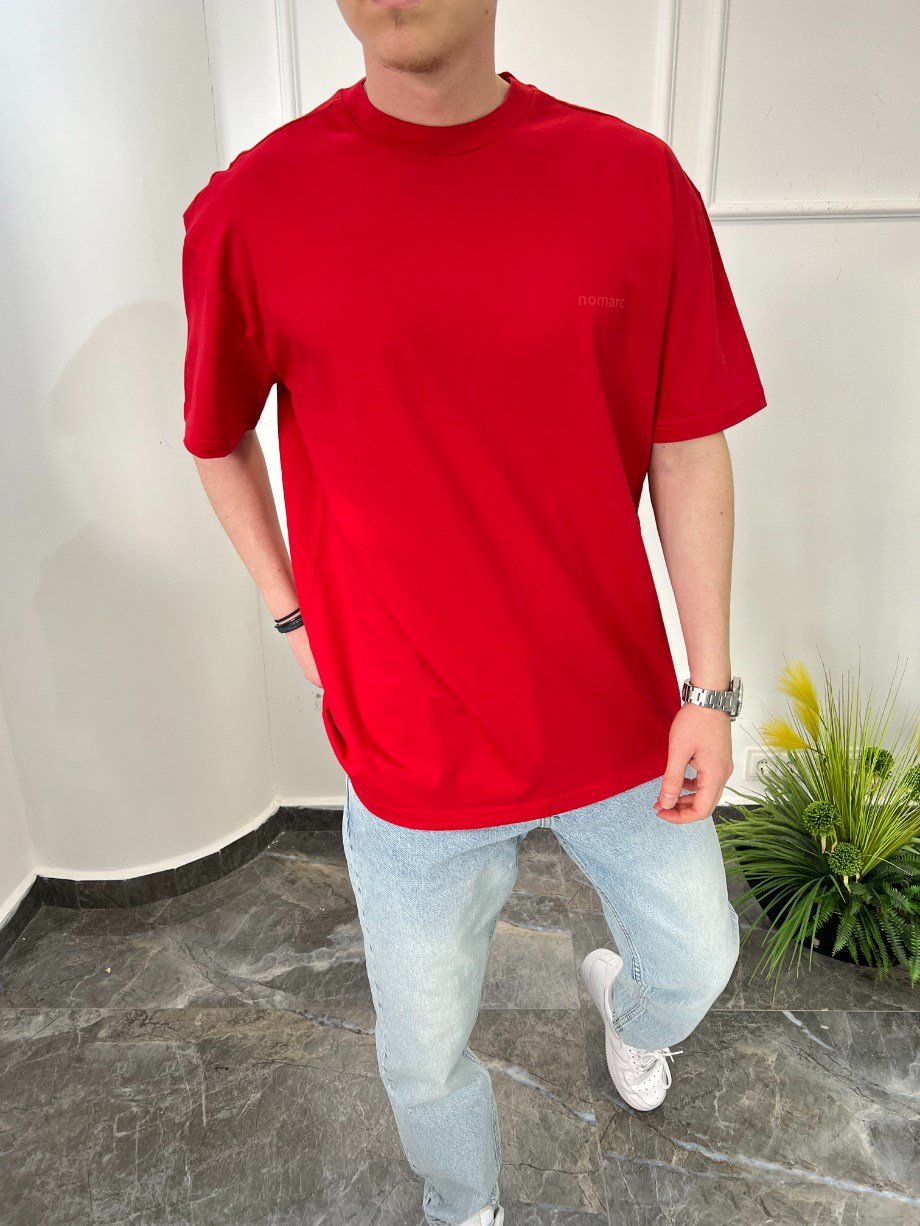 Nomarc Basic Pamuklu Kırmızı Tshirt