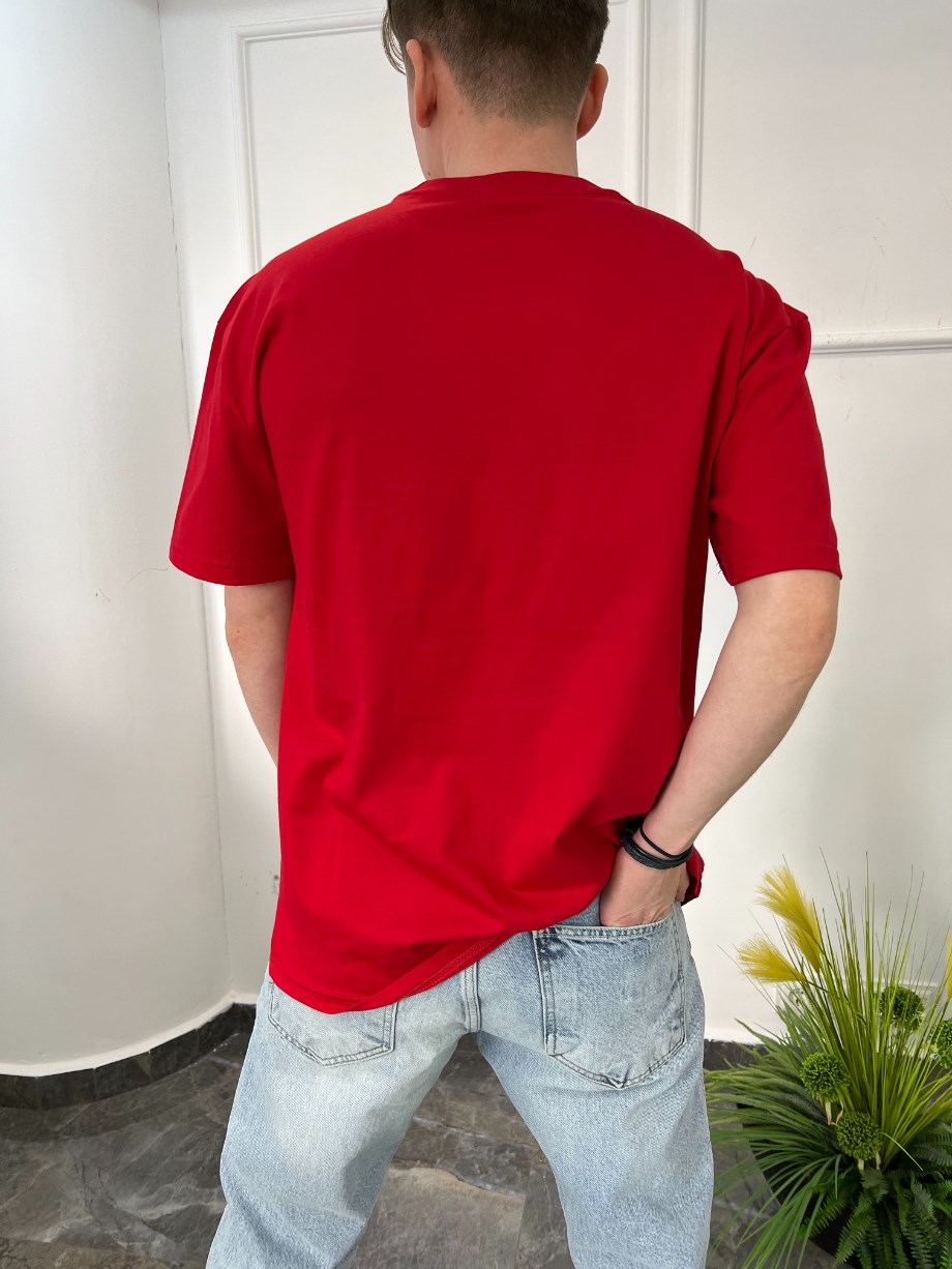 Nomarc Basic Pamuklu Kırmızı Tshirt