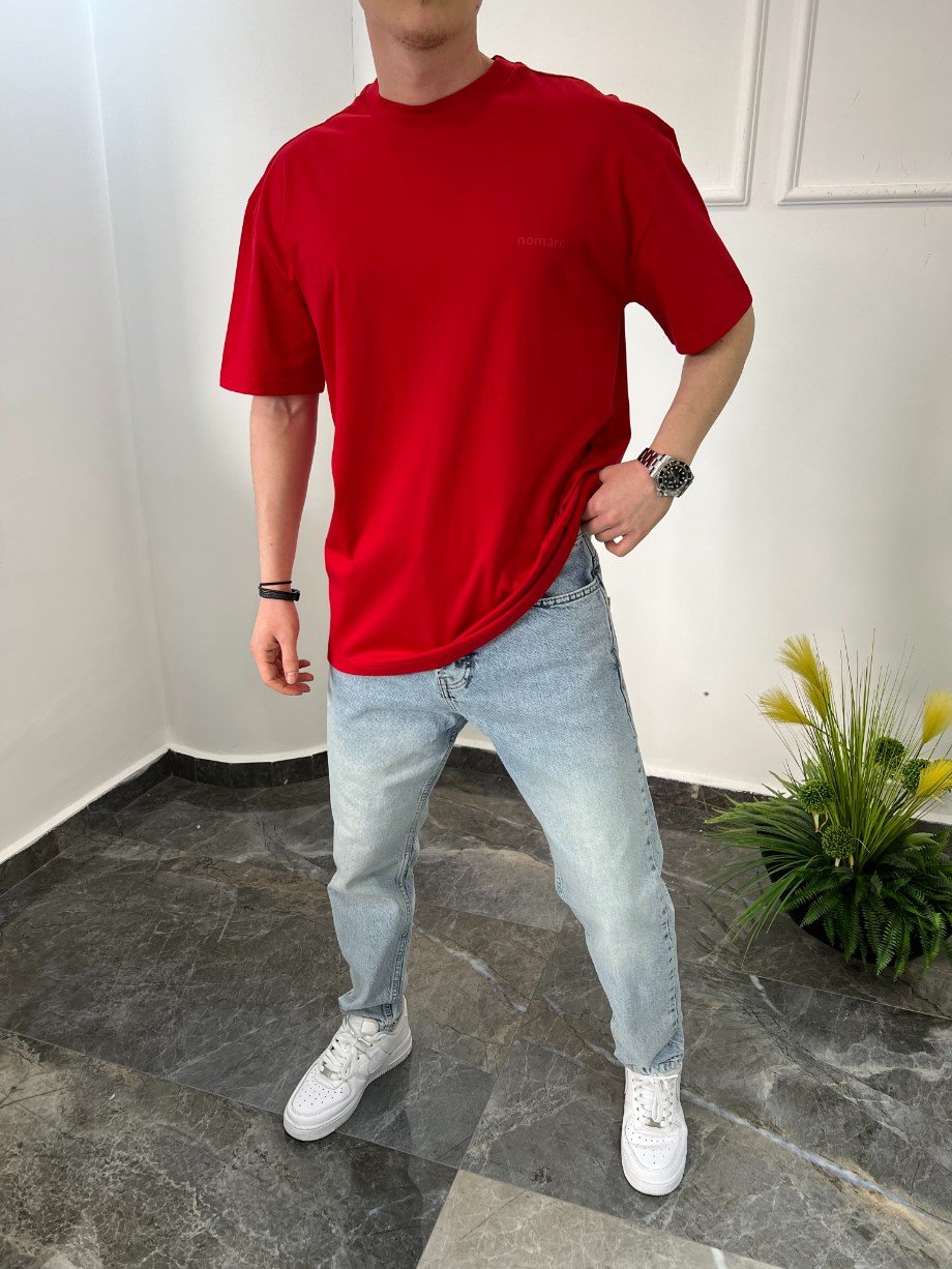 Nomarc Basic Pamuklu Kırmızı Tshirt