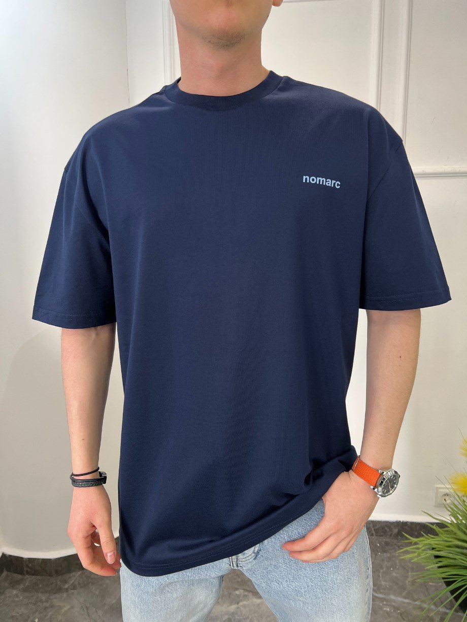 Nomarc Basic Pamuklu Lacivert Tshirt