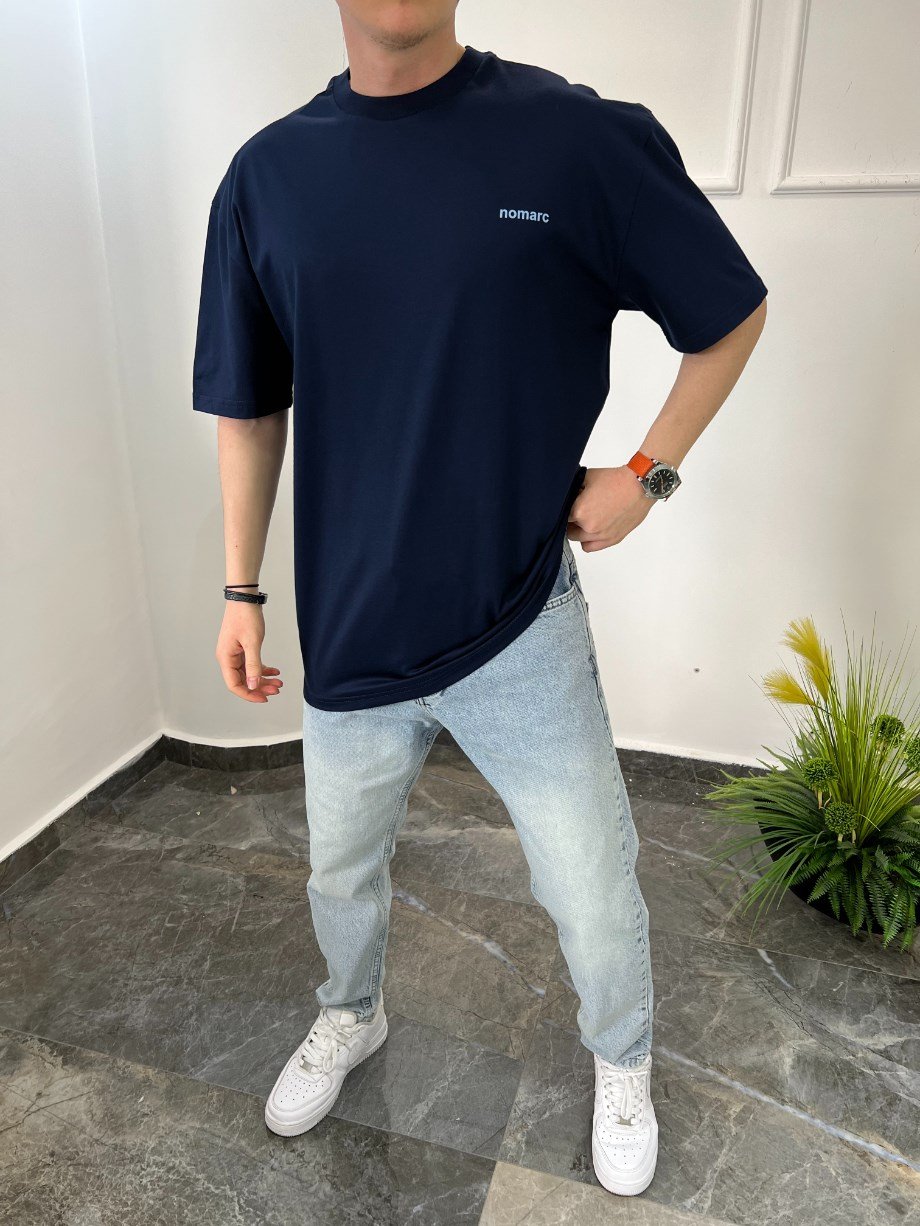 Nomarc Basic Pamuklu Lacivert Tshirt