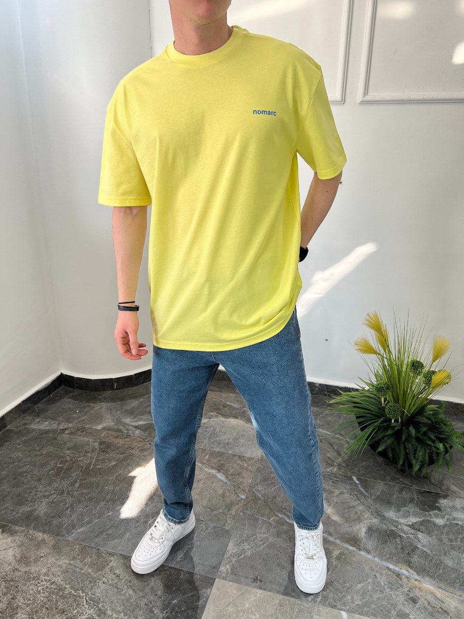 Nomarc Basic Pamuklu Sarı Tshirt