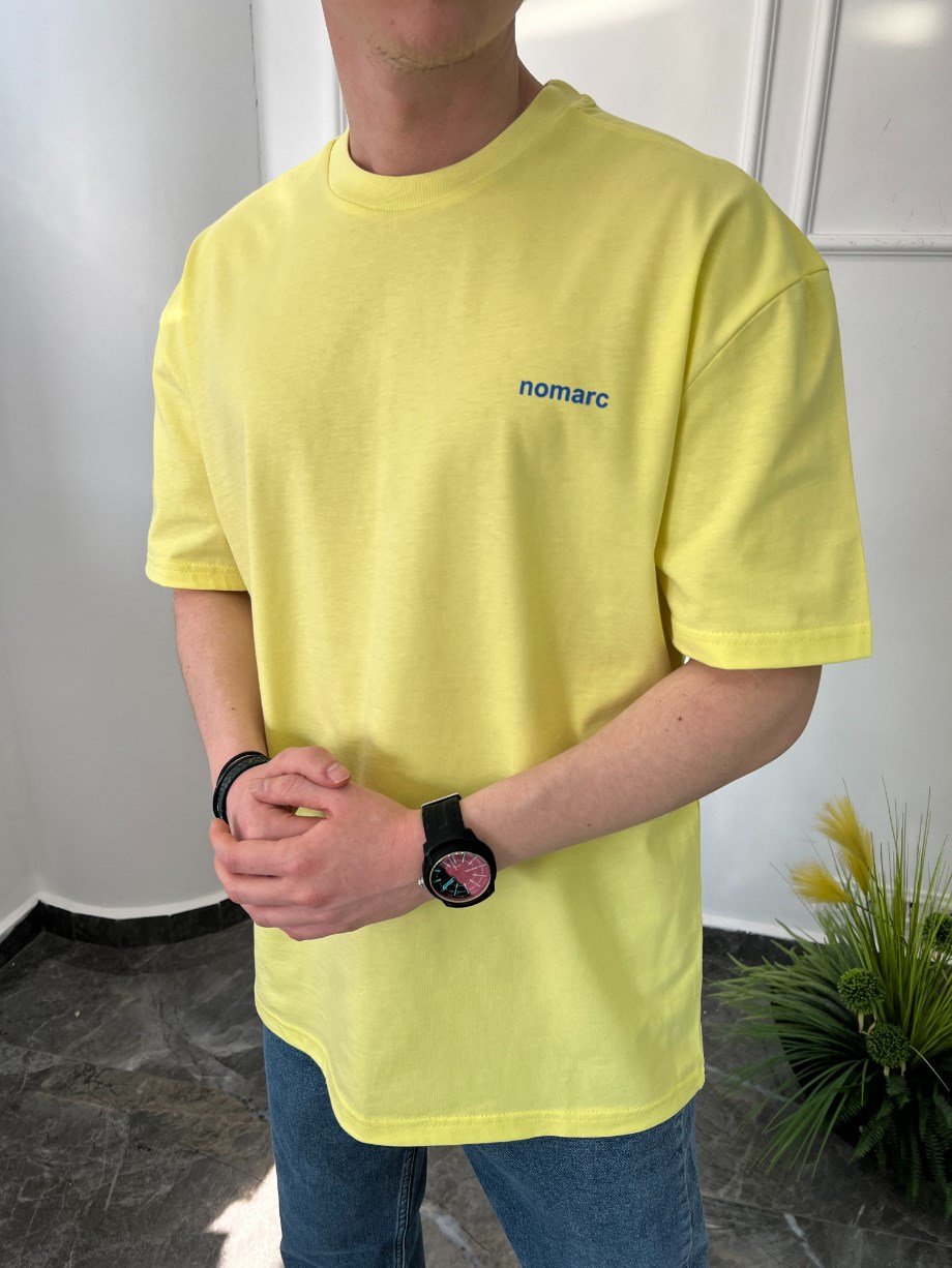 Nomarc Basic Pamuklu Sarı Tshirt
