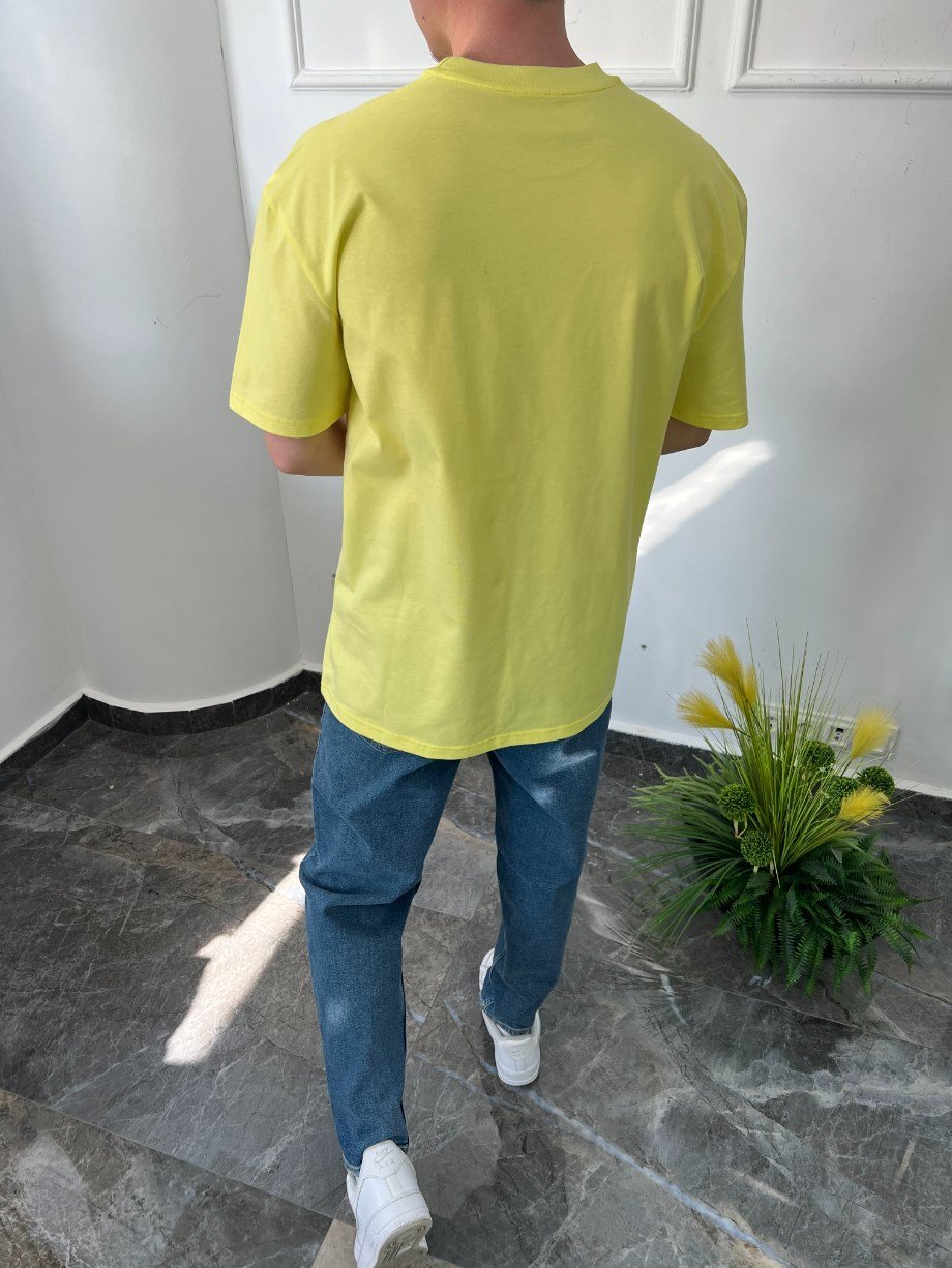 Nomarc Basic Pamuklu Sarı Tshirt