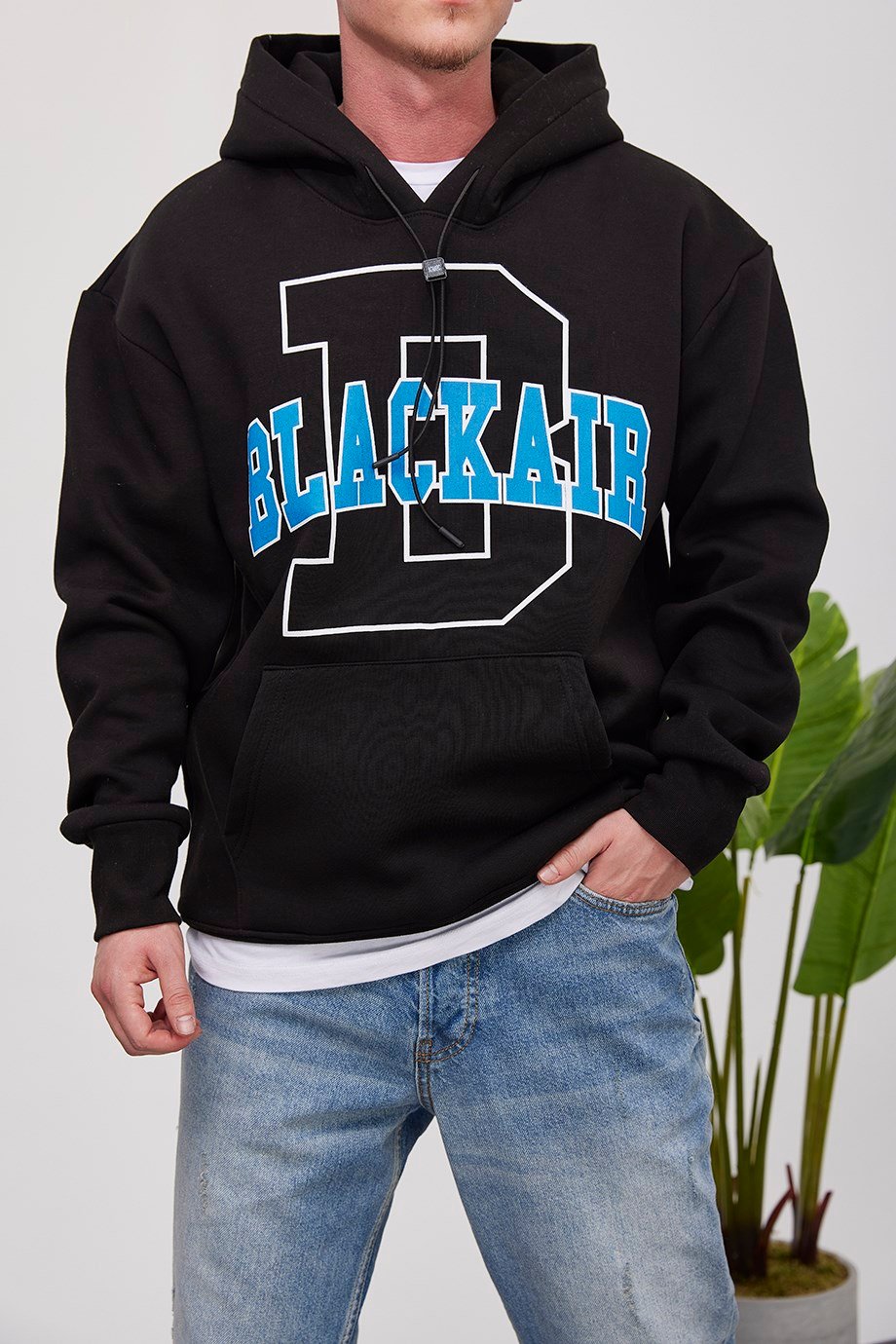 Nomarc Blackair Kapüşonlu Siyah Sweatshirt