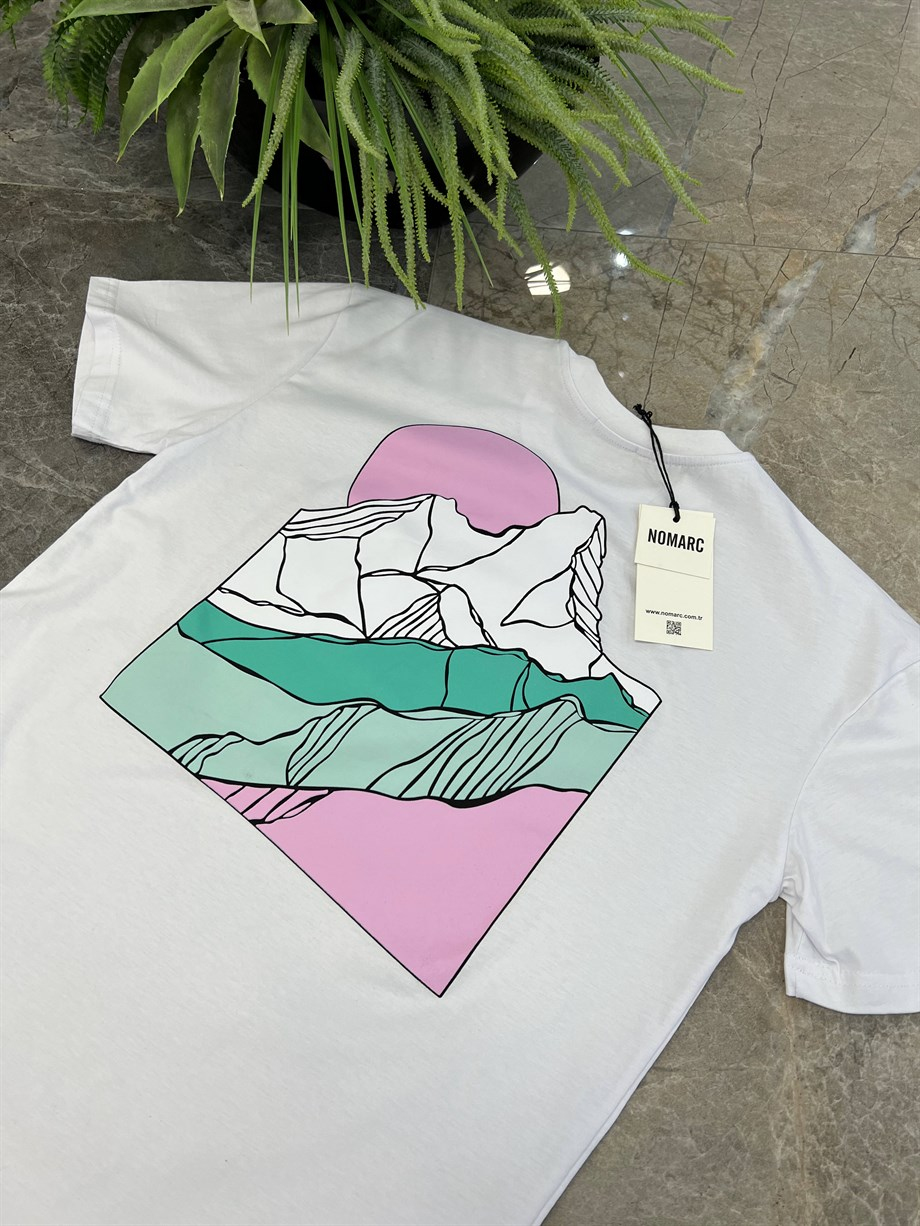Nomarc Buz Dağı Beyaz Tshirt