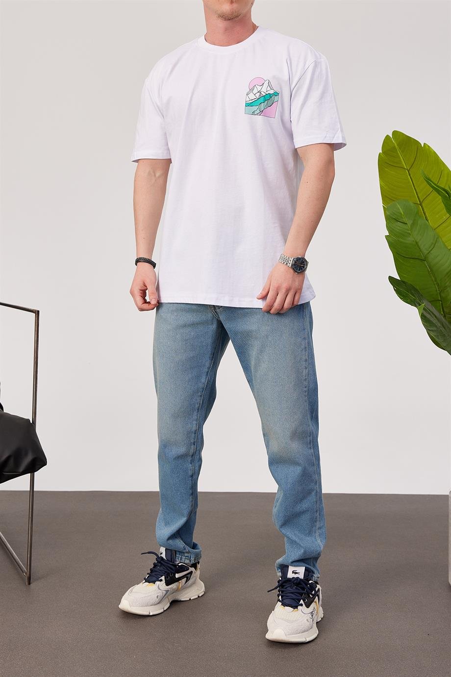 Nomarc Buz Dağı Beyaz Tshirt