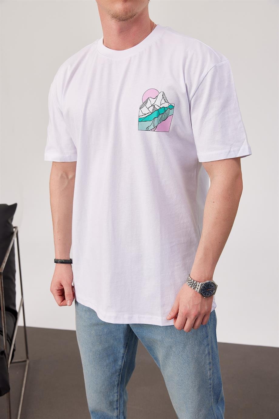 Nomarc Buz Dağı Beyaz Tshirt