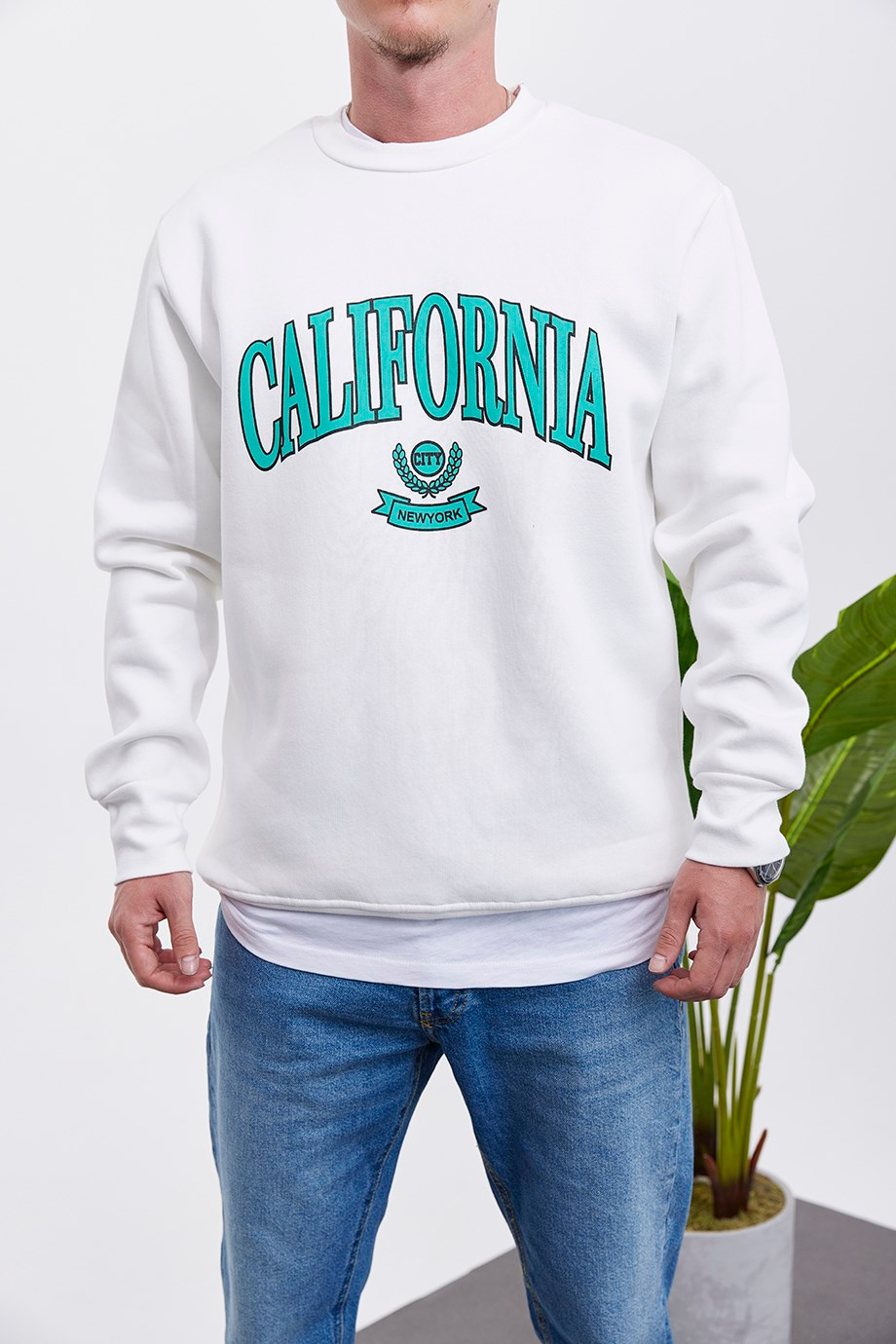 Nomarc California Beyaz Sweatshirt