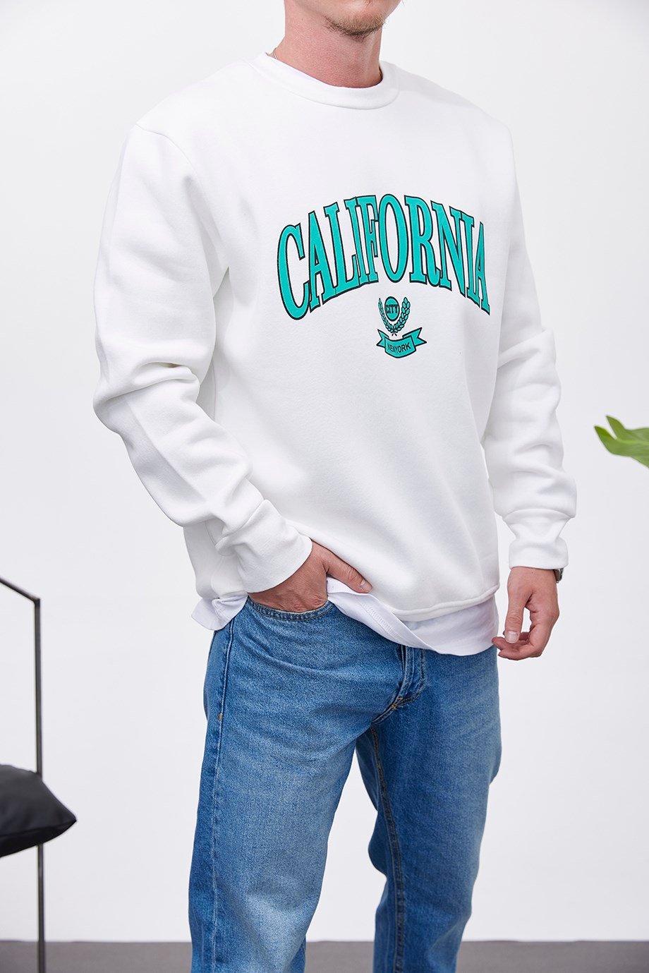 Nomarc California Beyaz Sweatshirt