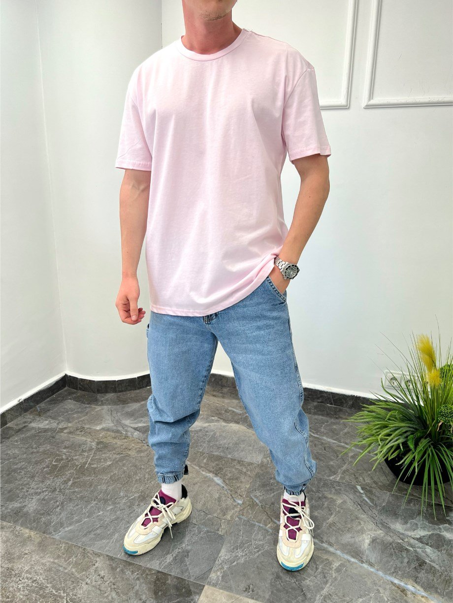 Nomarc Düz Kesim Basic Pembe Tshirt