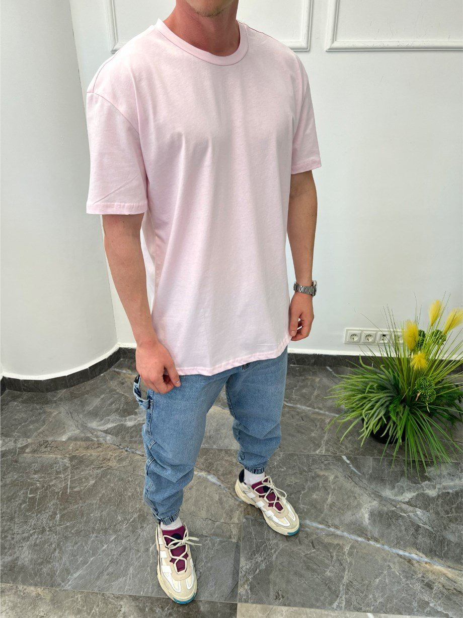 Nomarc Düz Kesim Basic Pembe Tshirt