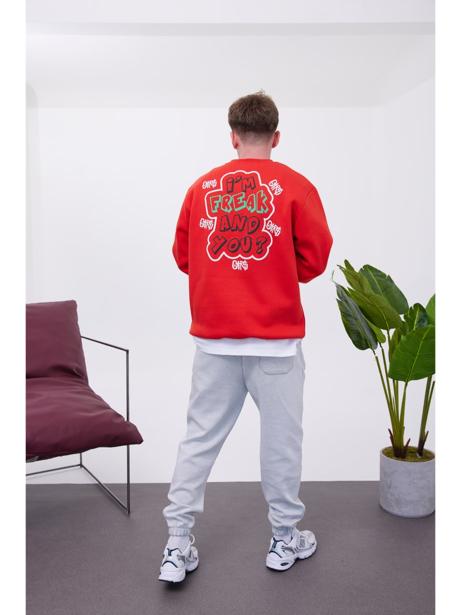 Nomarc Hustle Kırmızı Sweatshirt