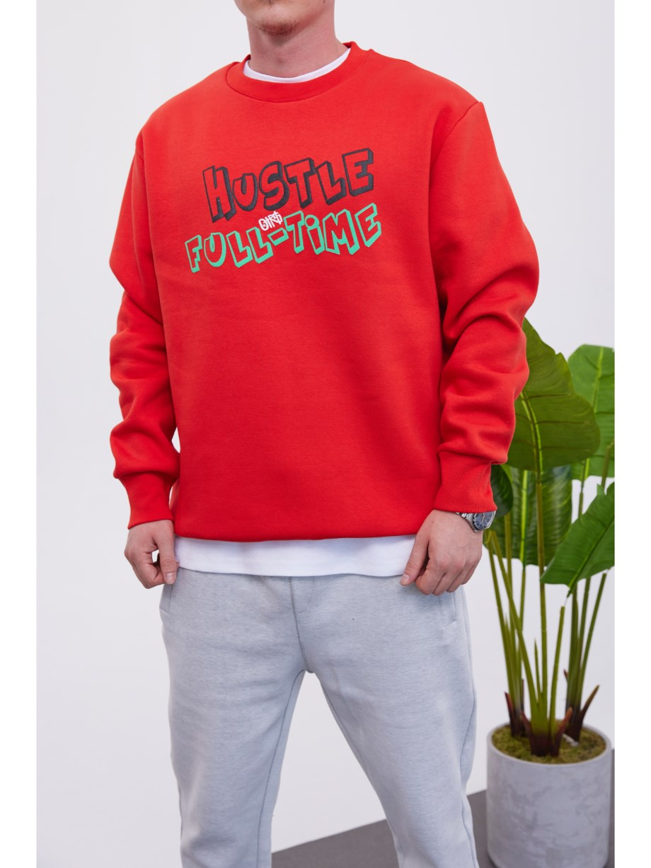 Nomarc Hustle Kırmızı Sweatshirt