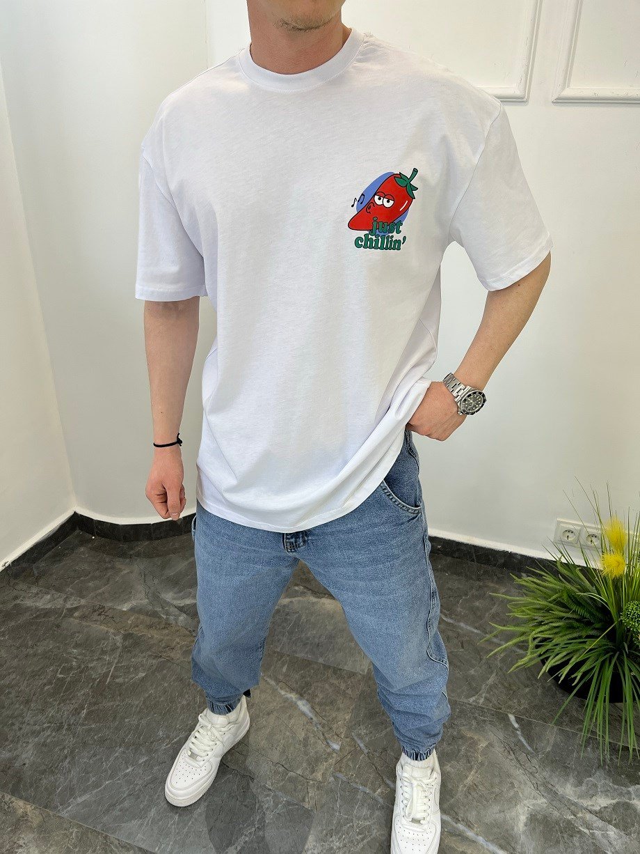 Nomarc Just Chillin Beyaz Tshirt