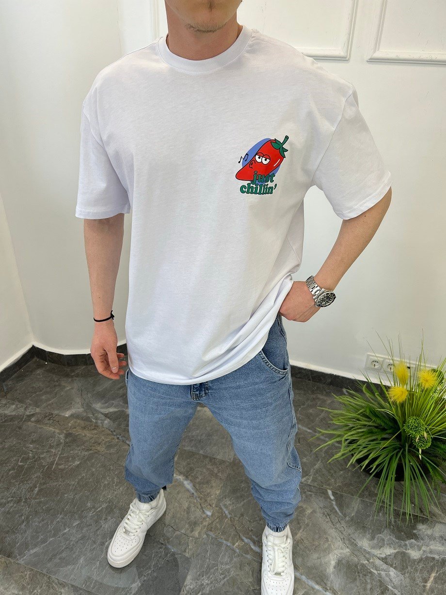 Nomarc Just Chillin Beyaz Tshirt