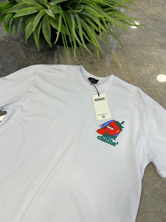 Nomarc Just Chillin Beyaz Tshirt