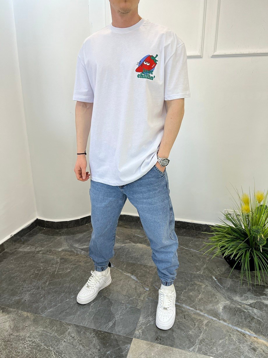 Nomarc Just Chillin Beyaz Tshirt