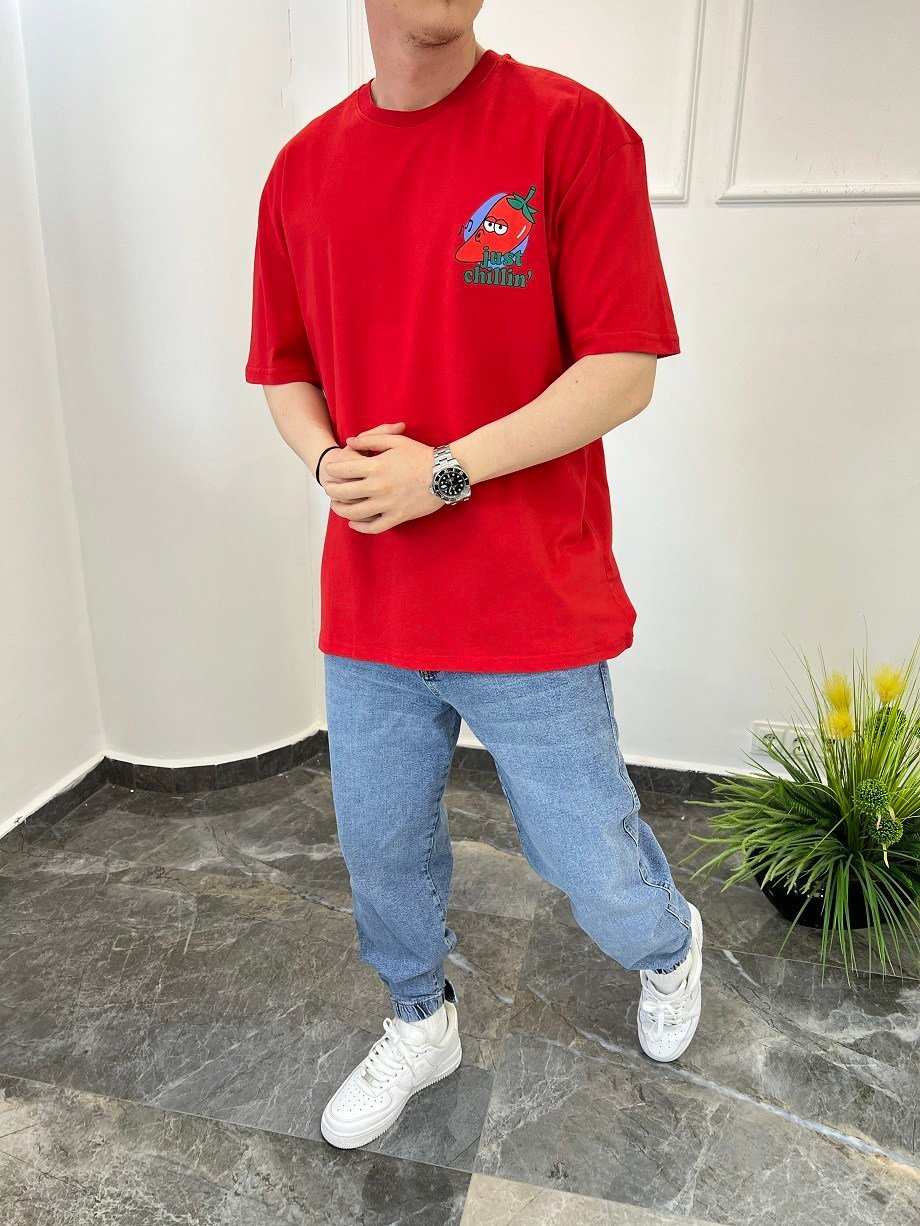Nomarc Just Chillin Kırmızı Tshirt