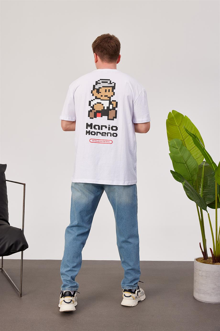 Nomarc Mario Beyaz Tshirt