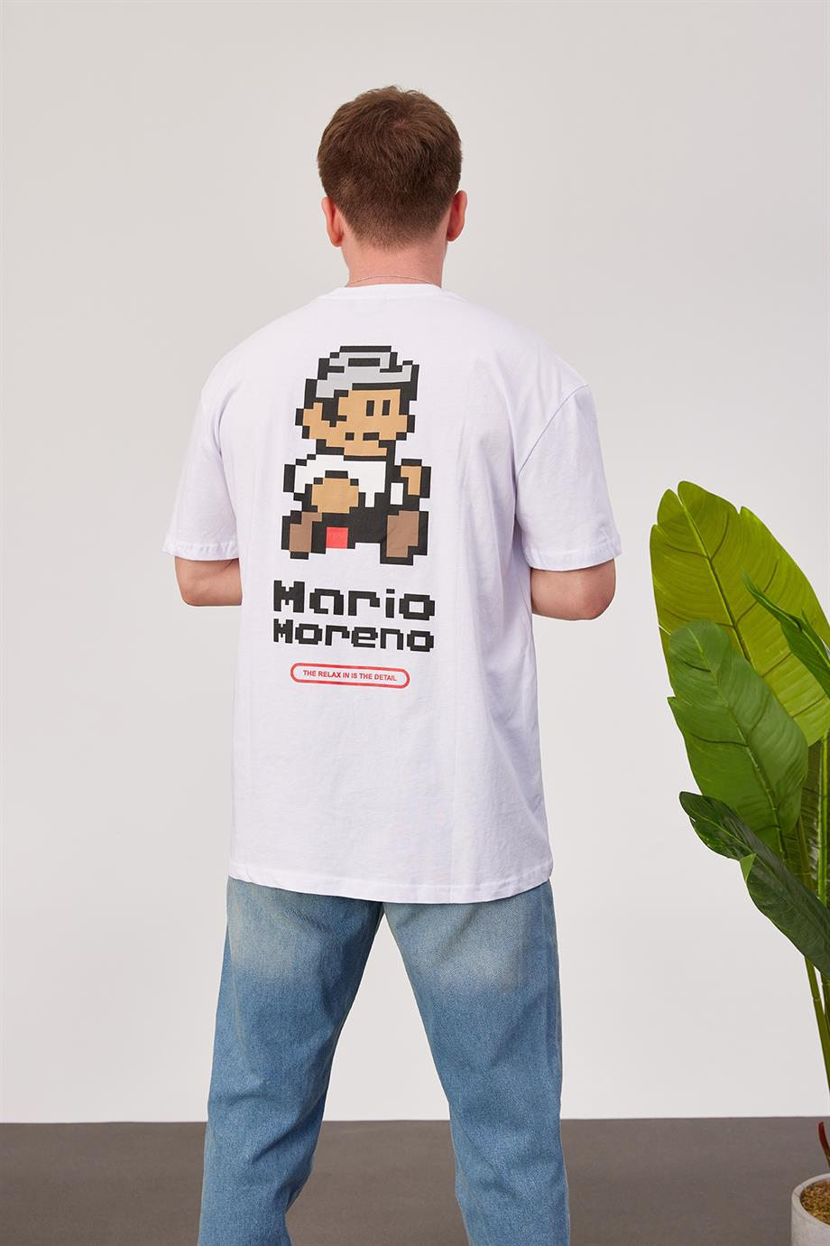 Nomarc Mario Beyaz Tshirt