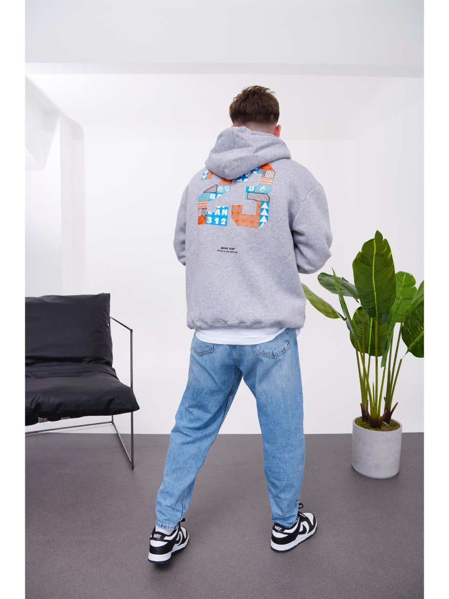 Nomarc Obsesswith Kapüşonlu Gri Sweatshirt