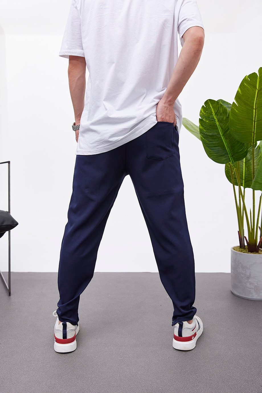 Nomarc Paça Detaylı Lacivert Jogging