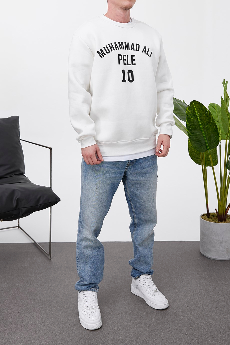 Nomarc Pele 10 Beyaz Sweatshirt