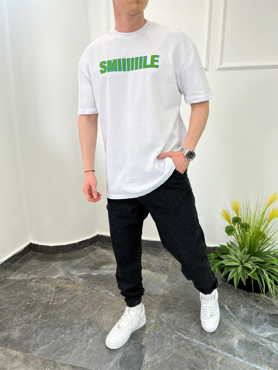 Nomarc Smule Beyaz Tshirt