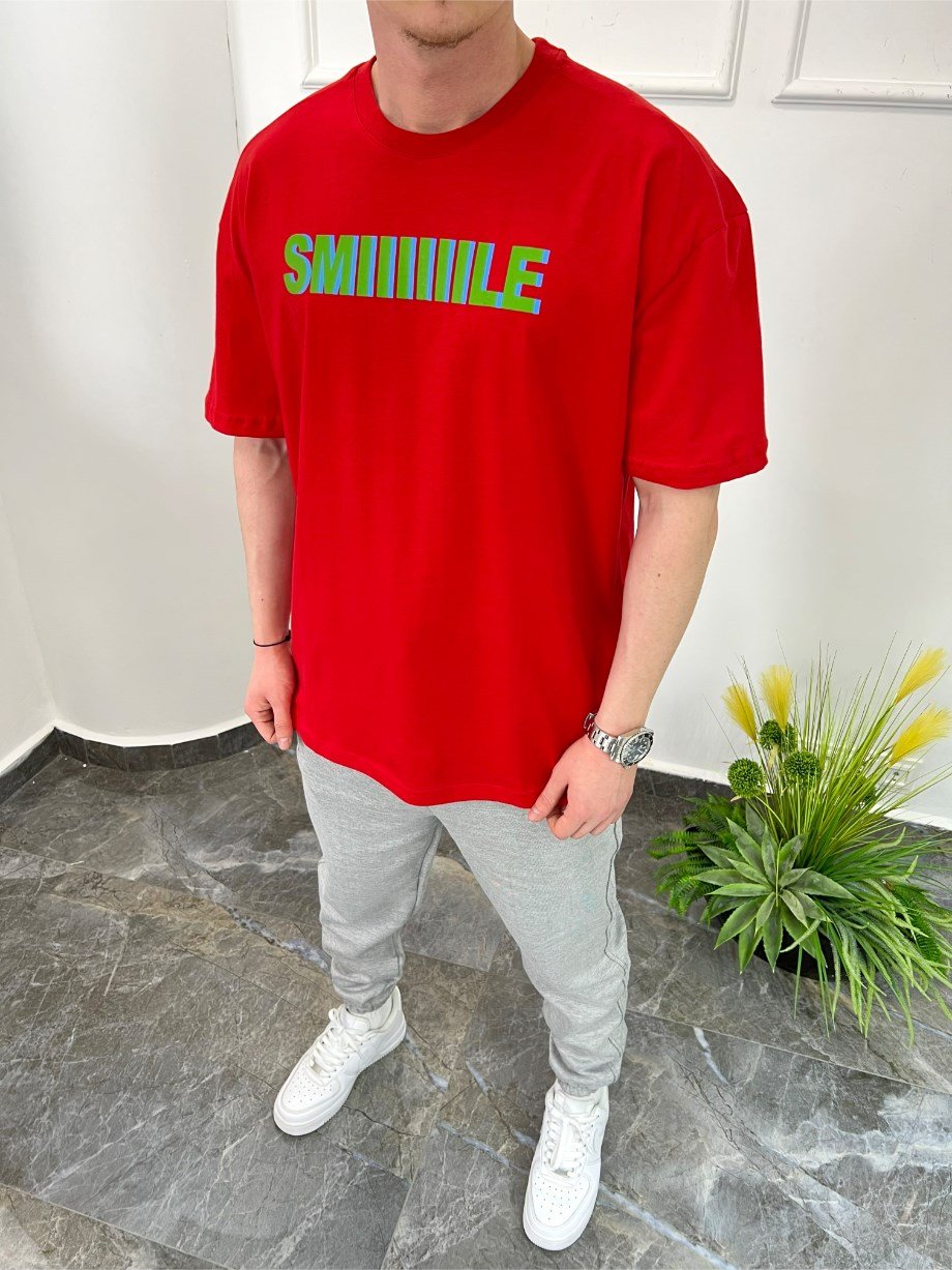 Nomarc Smule Kırmızı Tshirt