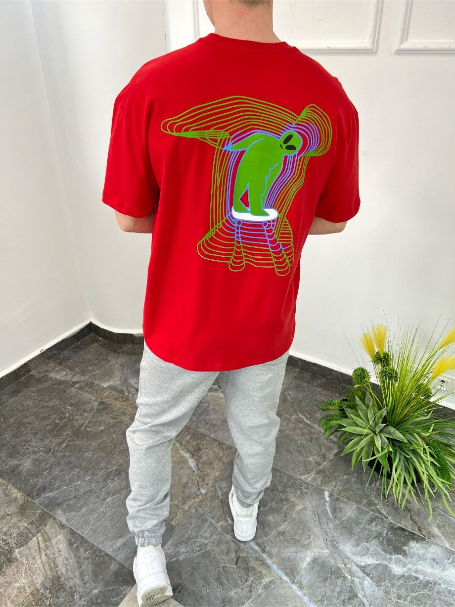 Nomarc Smule Kırmızı Tshirt